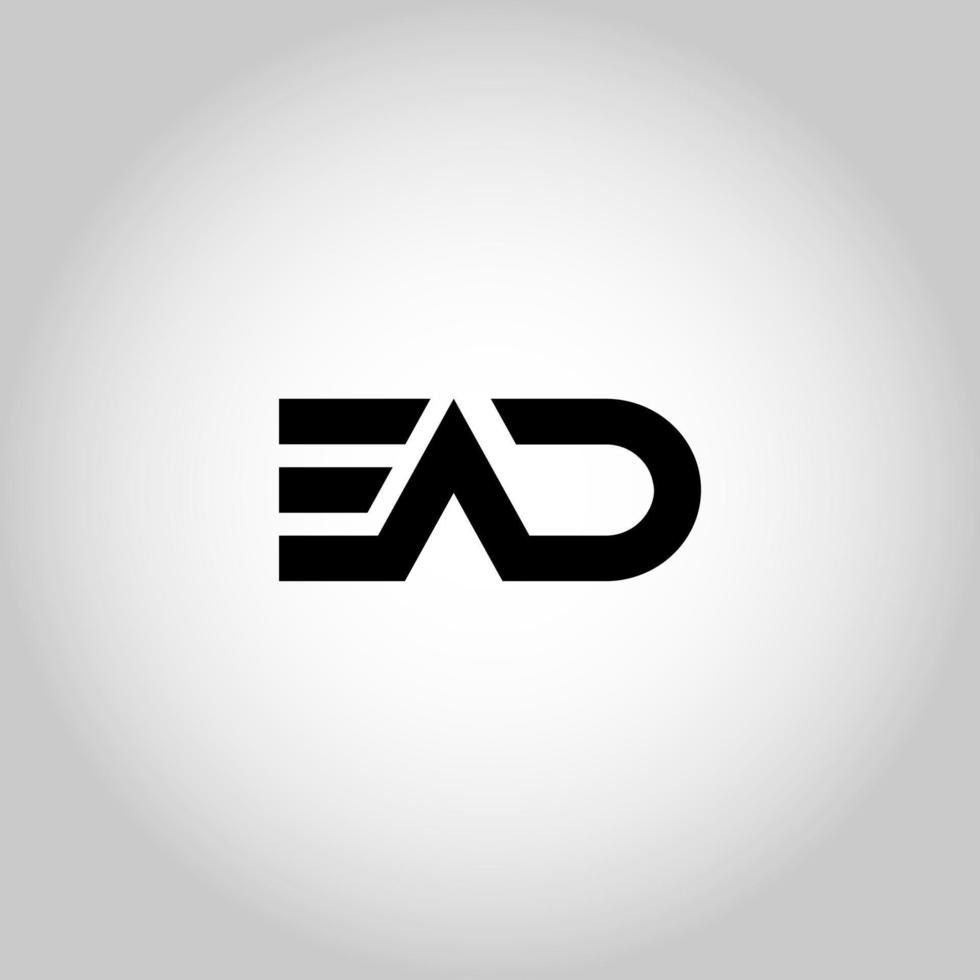 letter EAD logo design free vector file.