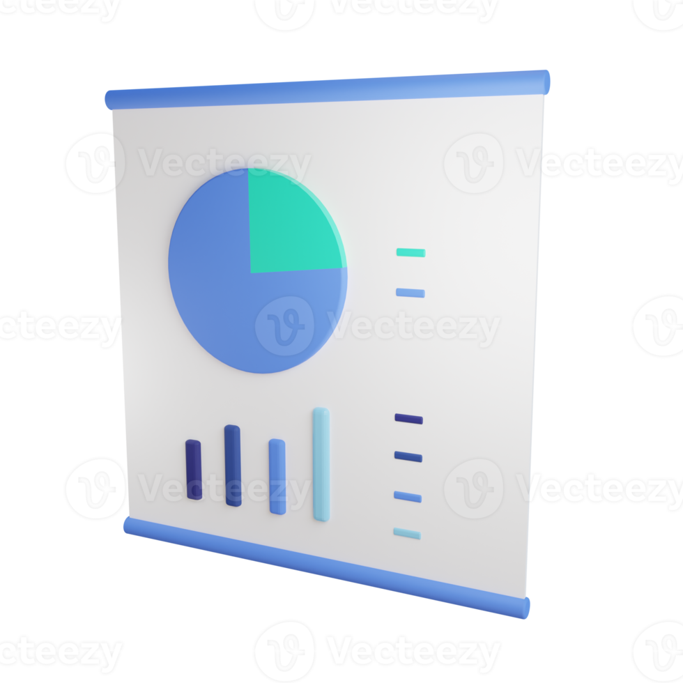 3d presentation object with transparent background png