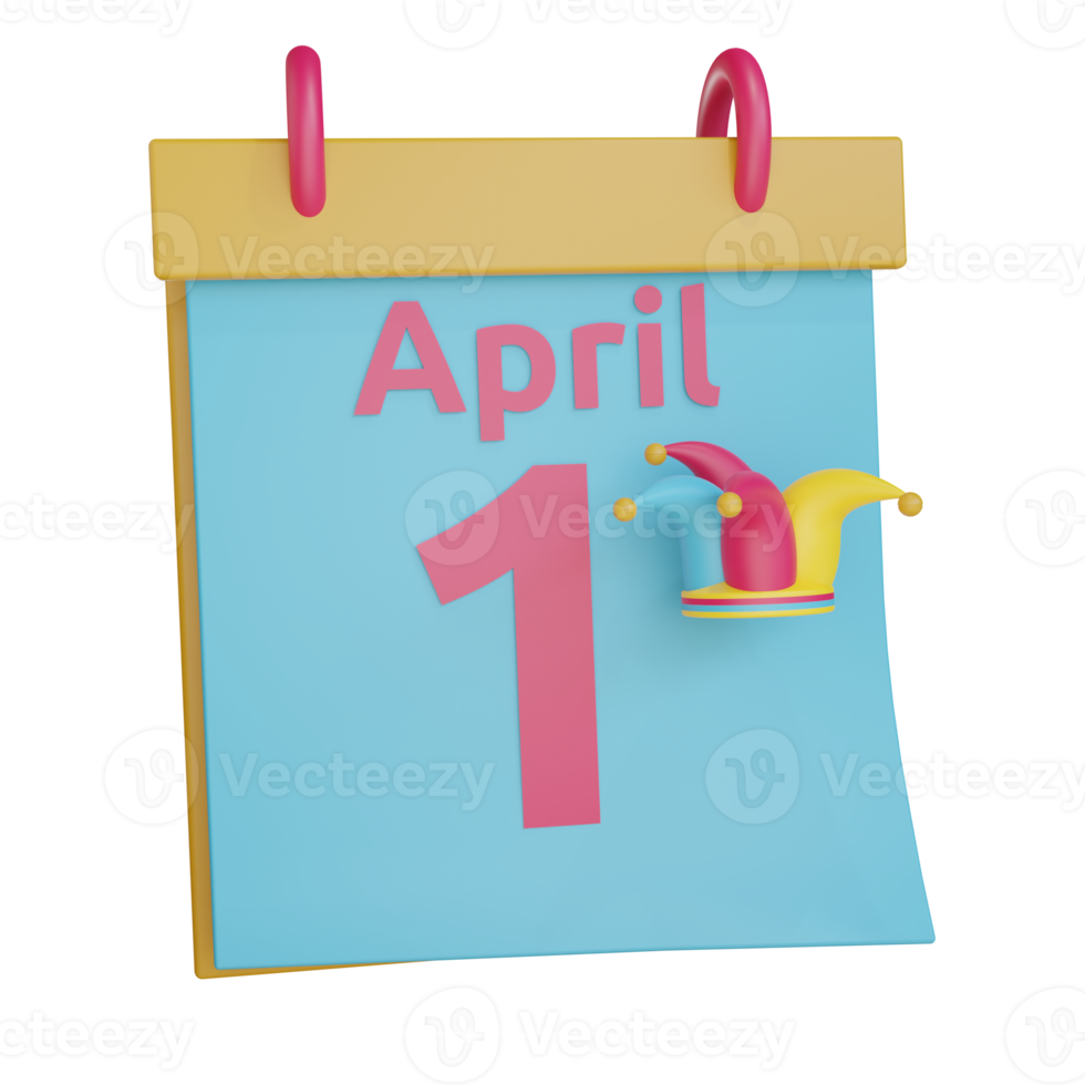 Kalender zum Aprilscherztag png