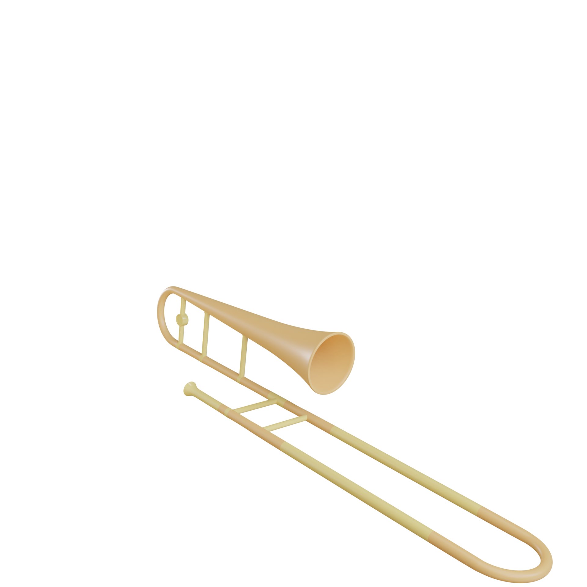 3d trombone object with transparent background 8843179 PNG