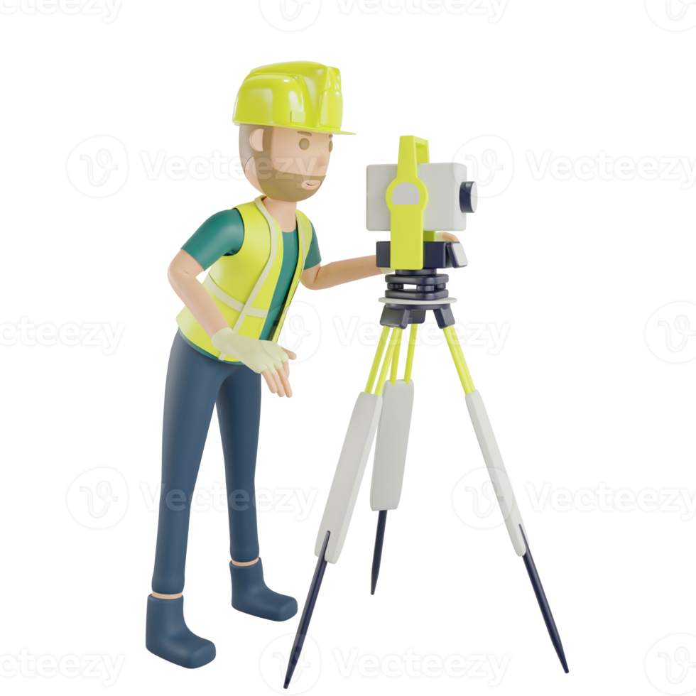 werknemer meten met landmeters png