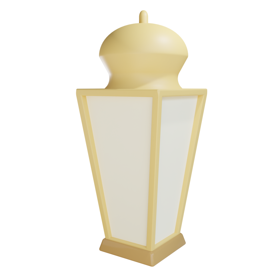3d lantern object with transparent background png