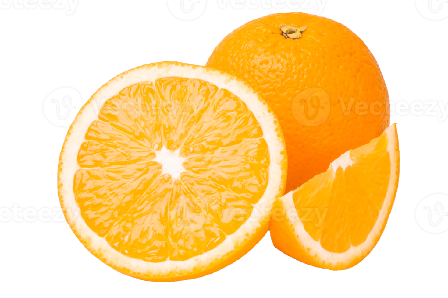 Orange fruit on white background png