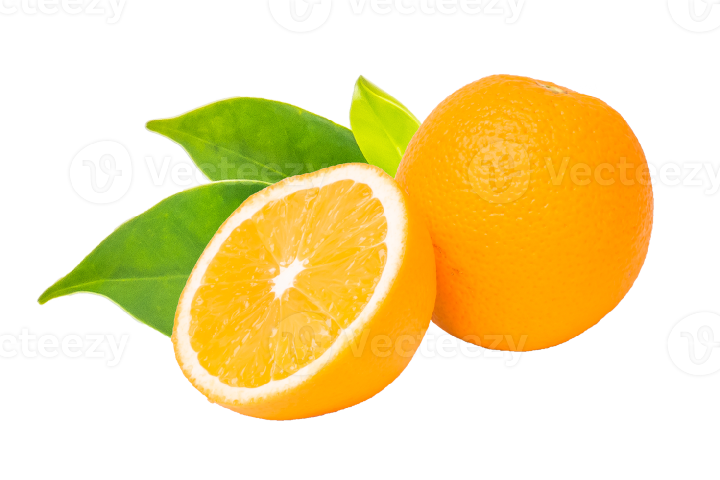 Orange fruit on white background png