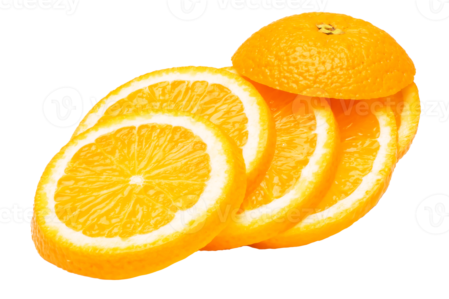 Orange fruit on white background png