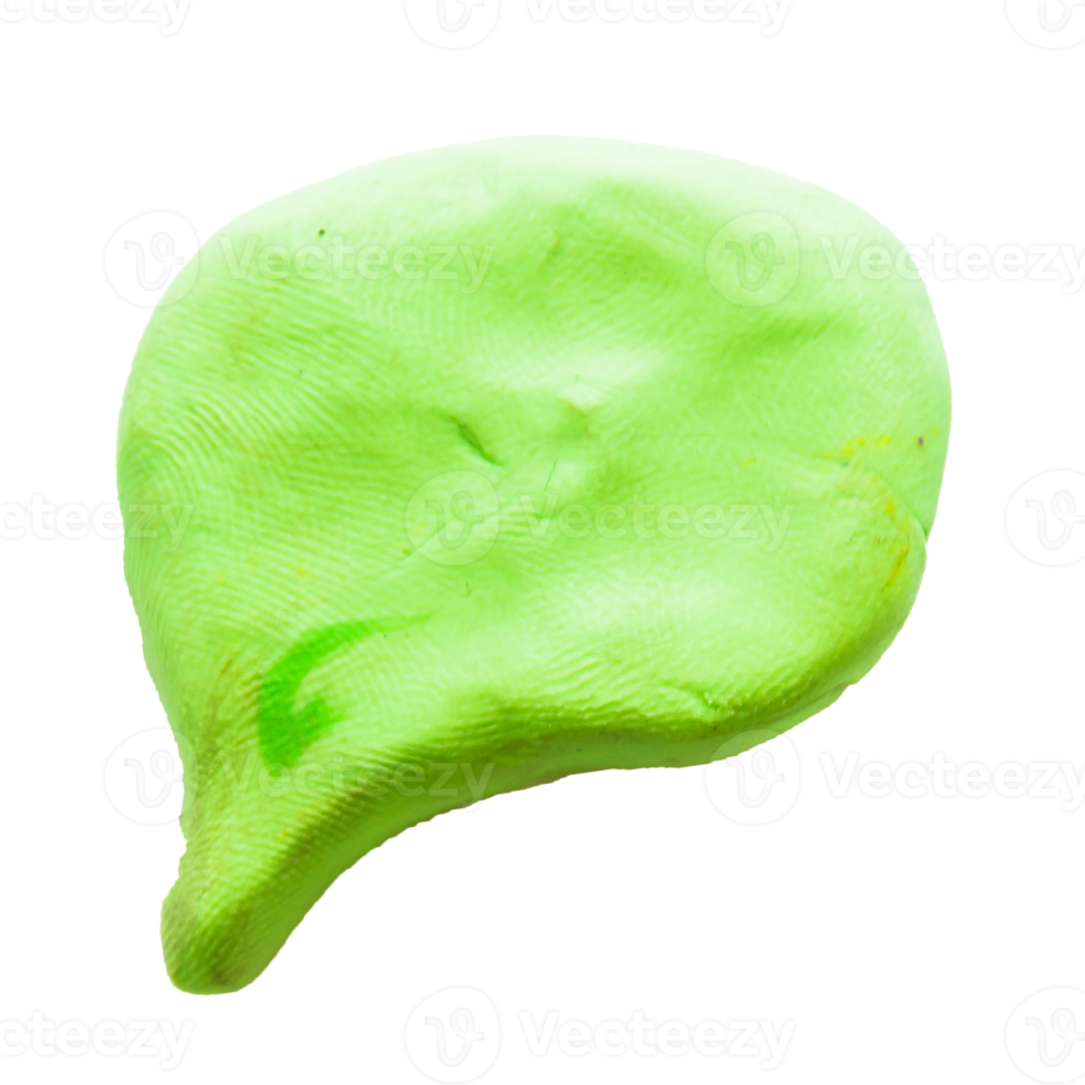 plasticine speech bubble  on isolated background png