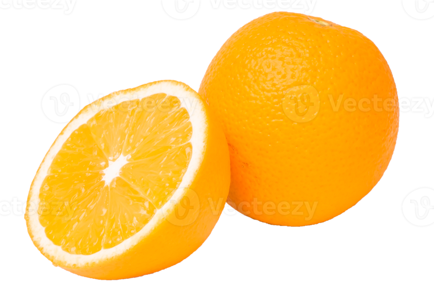 Orange fruit on white background png