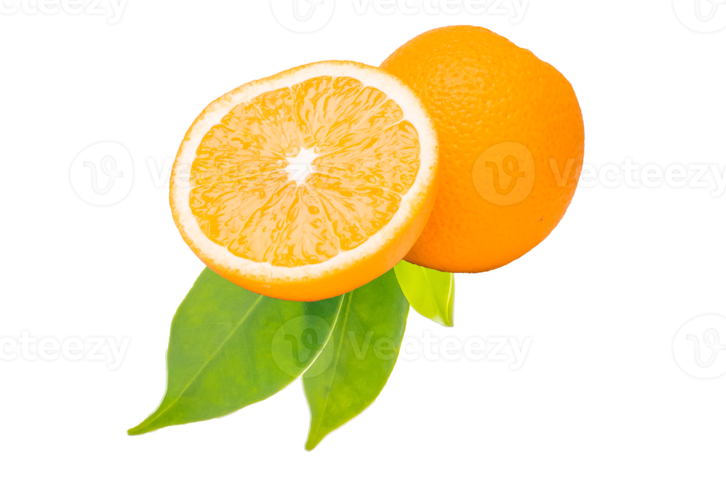 Orange fruit on white background png