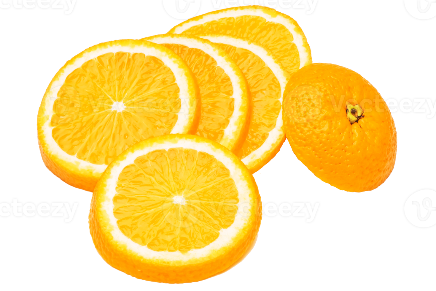 Orange fruit on white background png