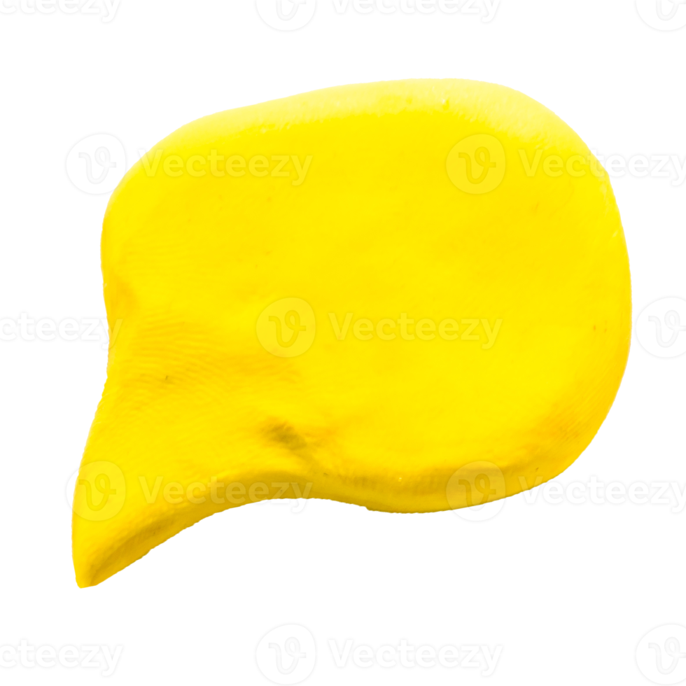 plasticine speech bubble  on isolated background png