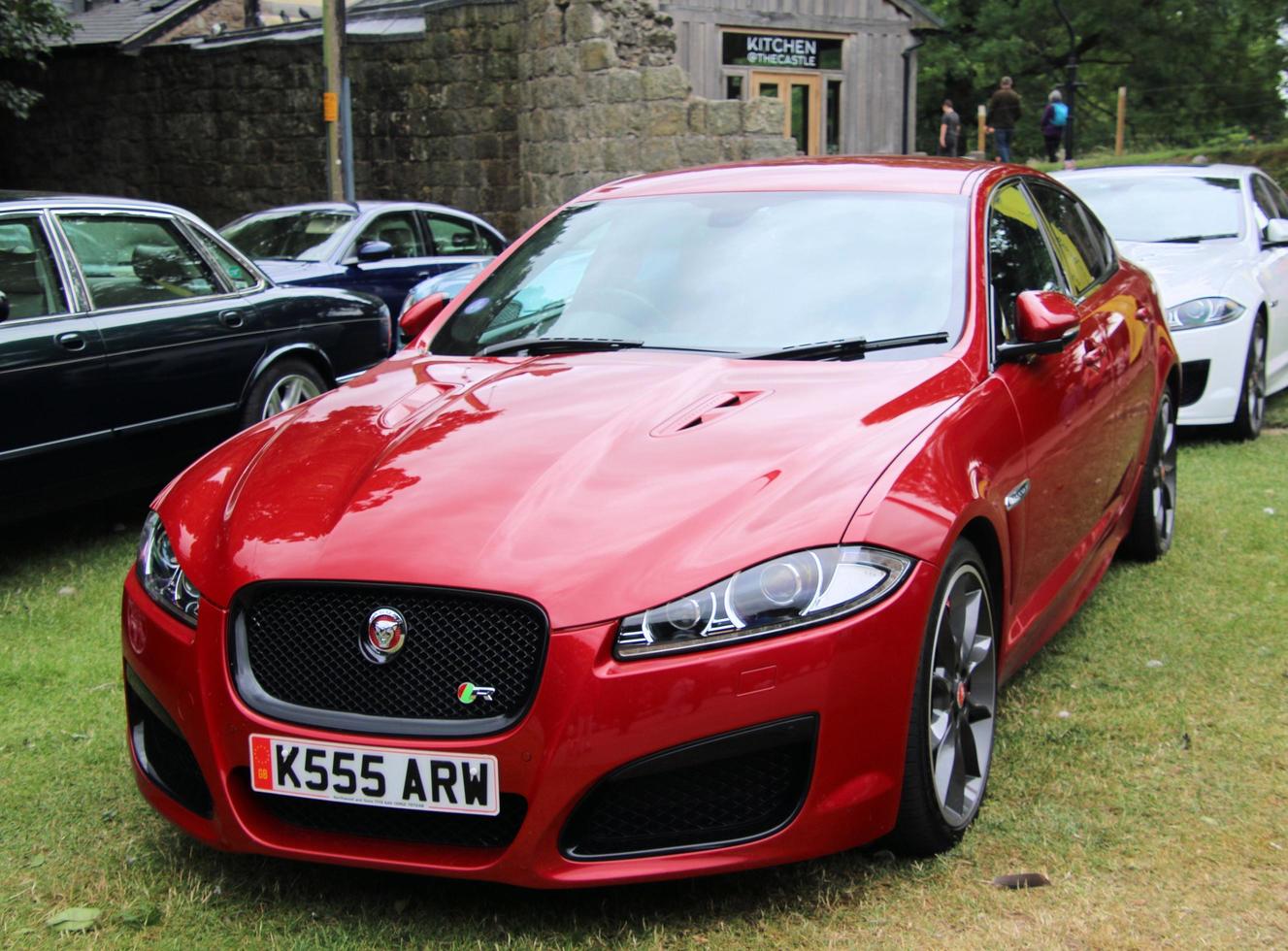 Oswestry in the UK in June 2022. A view of a Jaguar photo