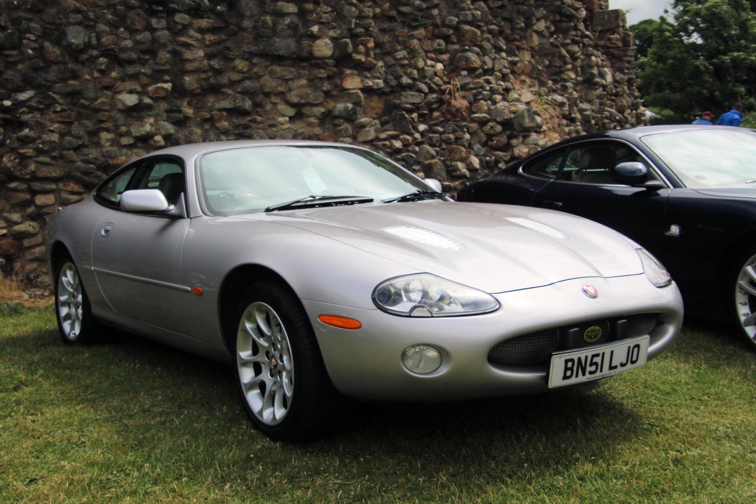 Oswestry in the UK in June 2022. A view of a Jaguar photo
