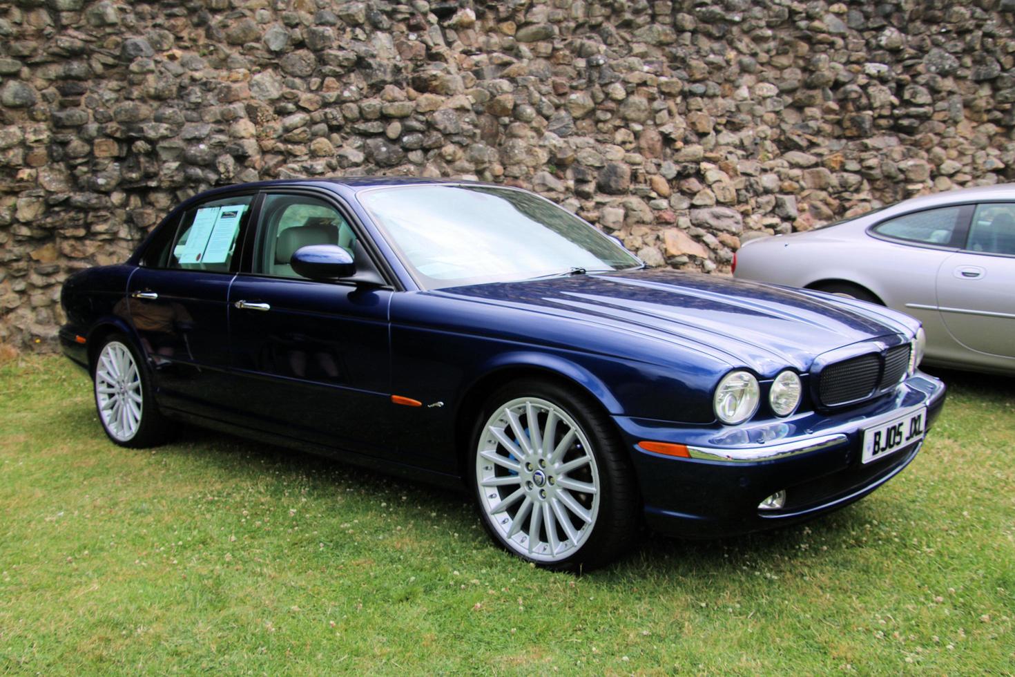 Oswestry in the UK in June 2022. A view of a Jaguar photo