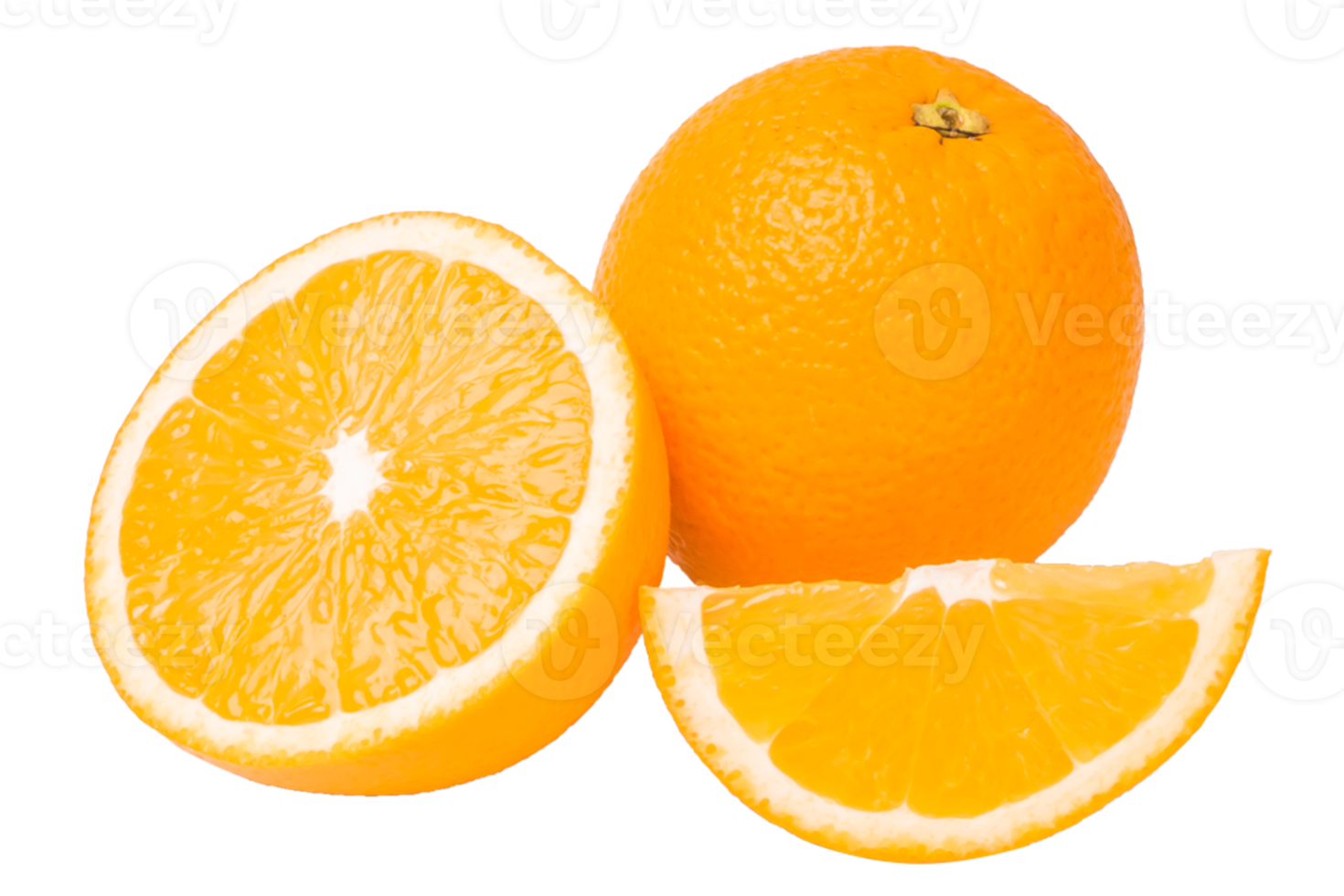 Orange fruit on white background png