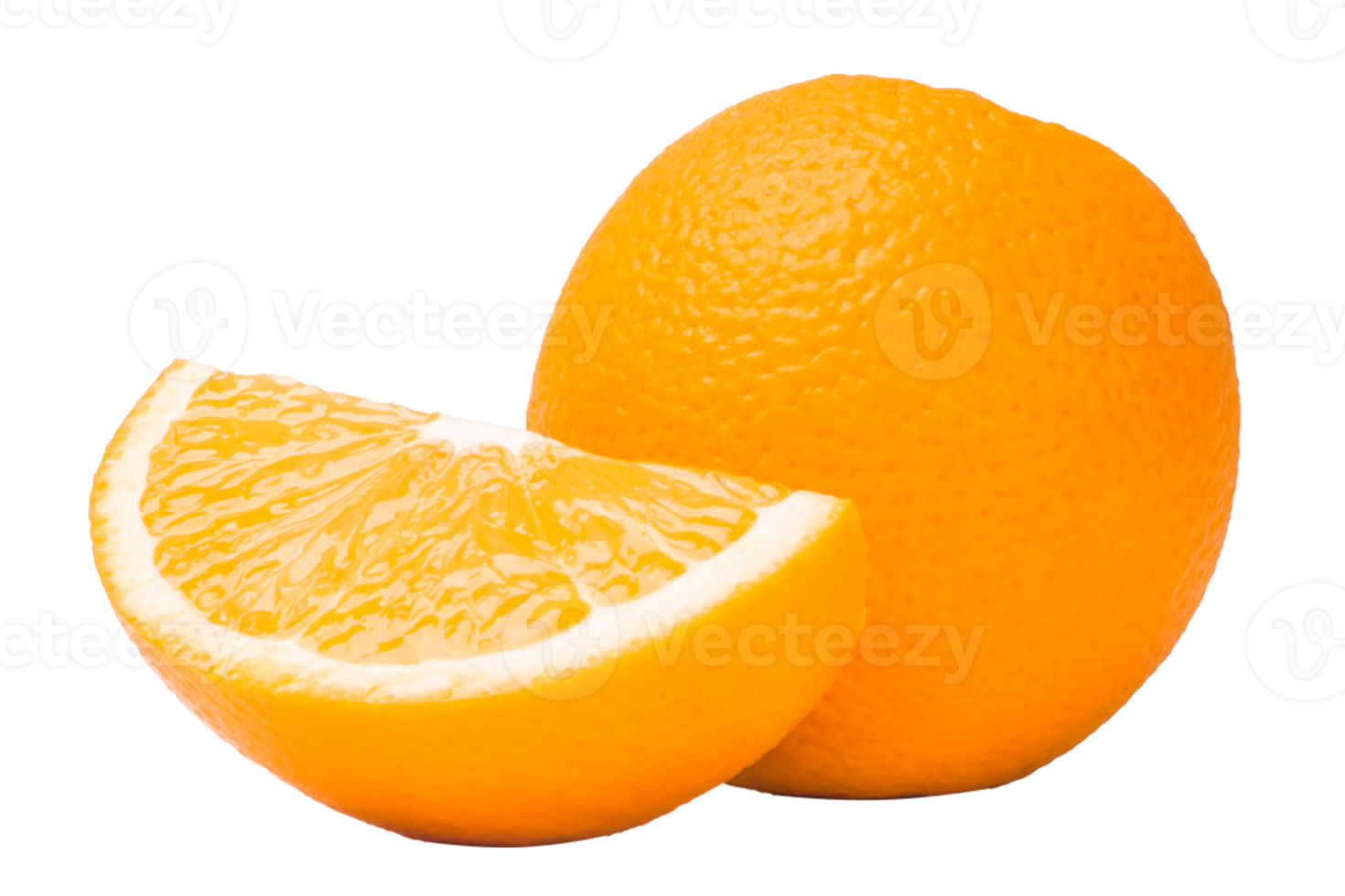 Orange fruit on white background png