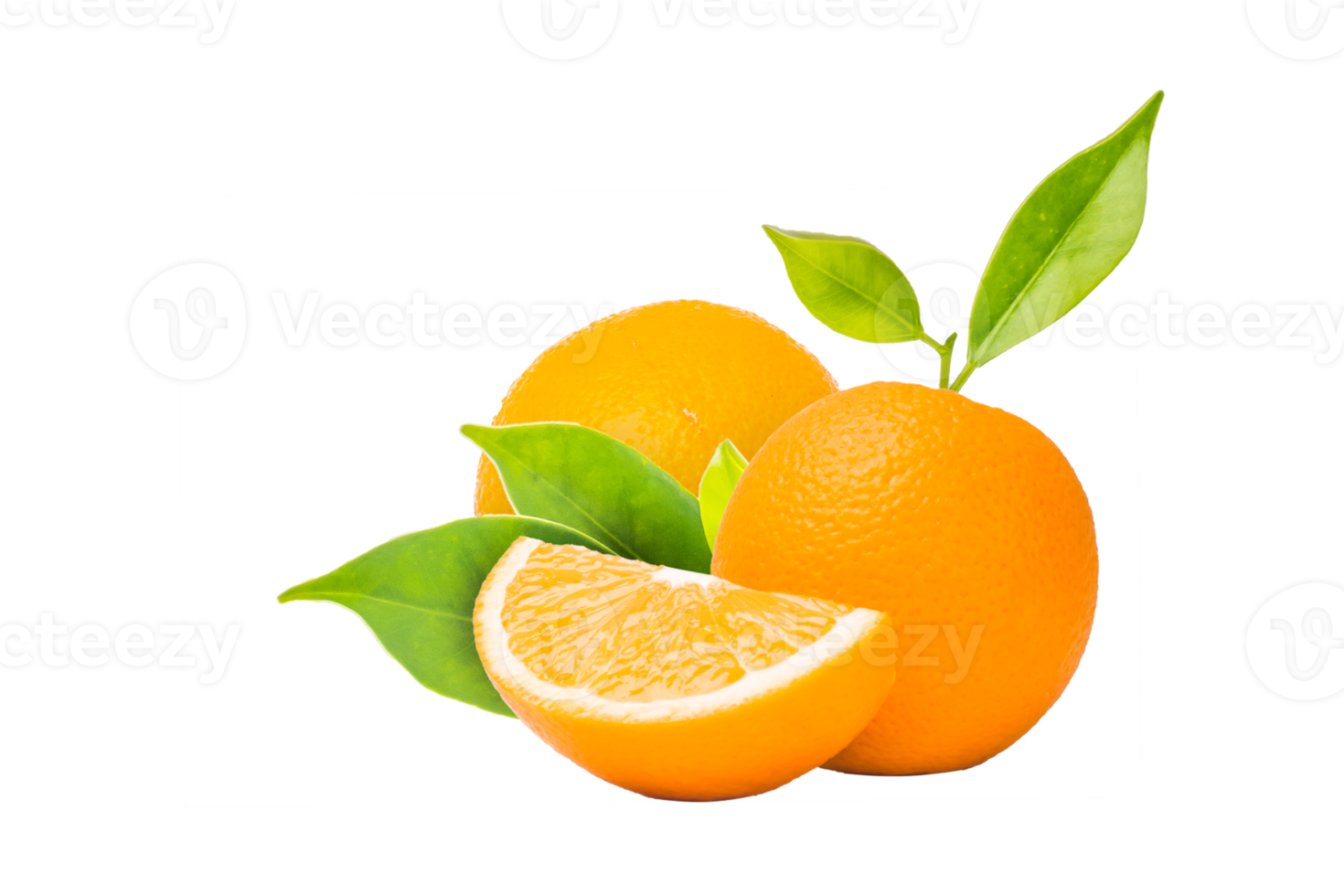 Orange fruit on white background png
