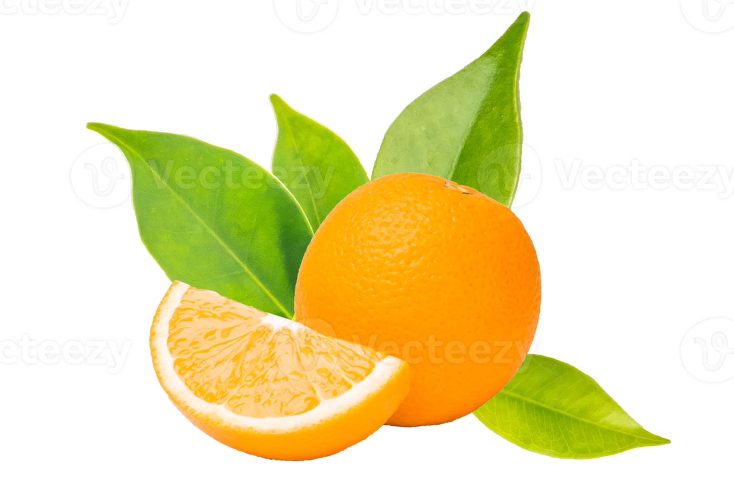 Orange fruit on white background png