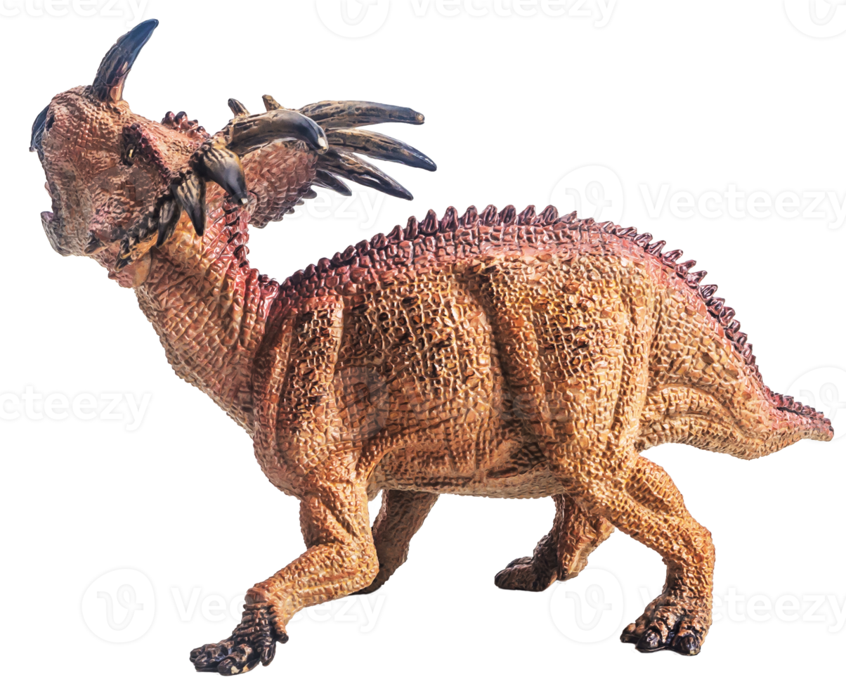 dinosaurie, styracosaurus på vit bakgrund png