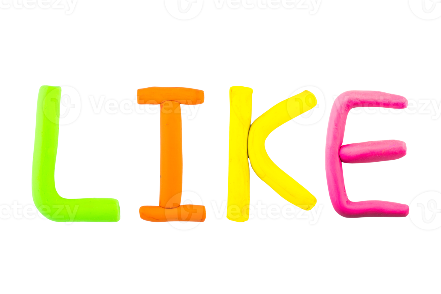 message like Funny plasticine alphabet letters on white background png