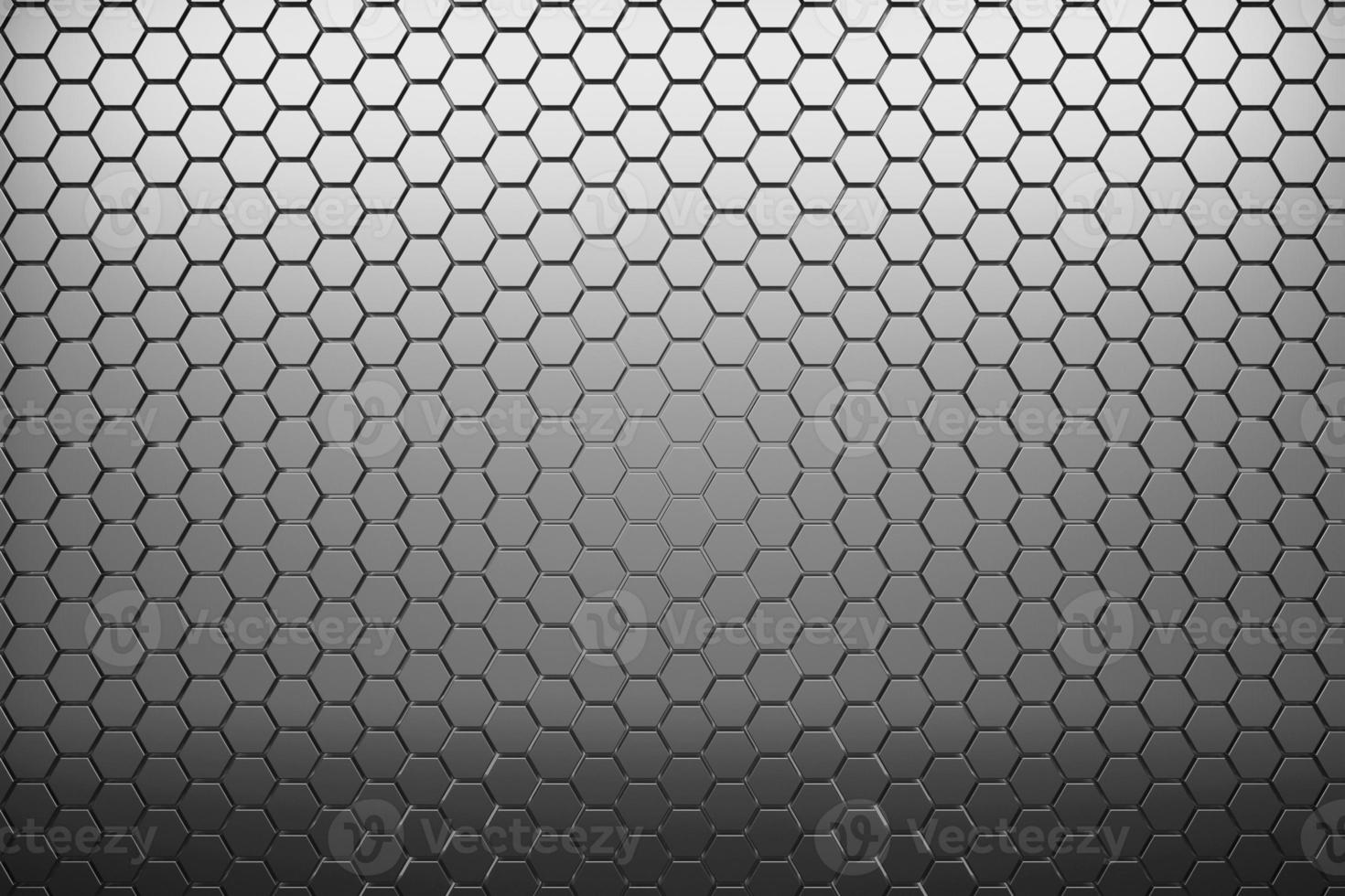 Futuristic and technological hexagonal background. 3d rendering photo