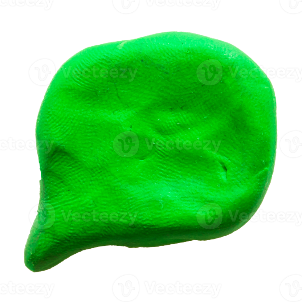 plasticine speech bubble  on isolated background png