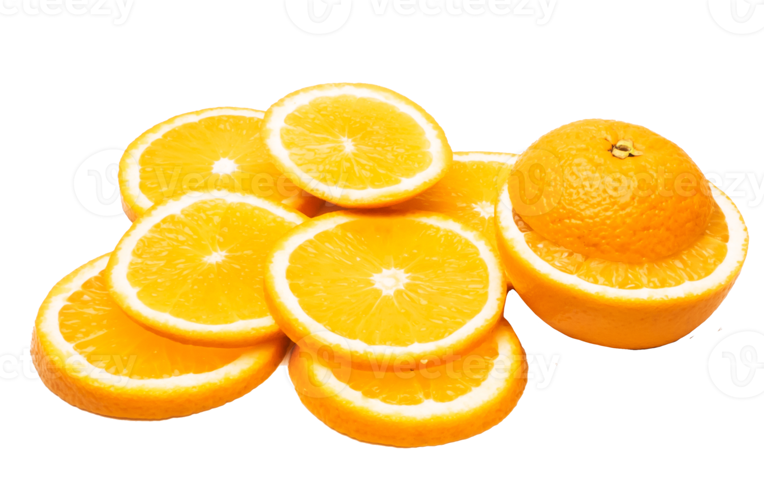 Orange fruit on white background png