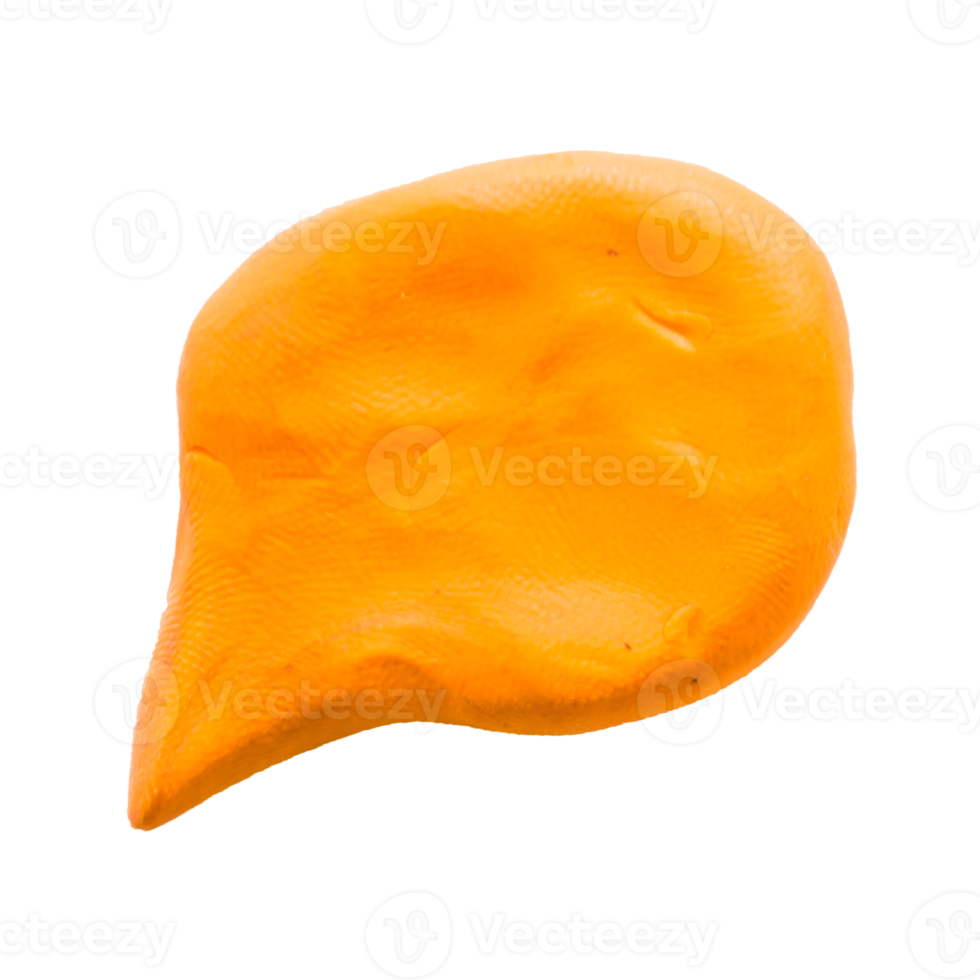 plasticine speech bubble  on isolated background png