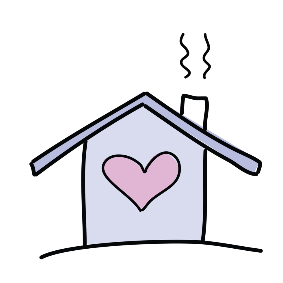 Cute Cartoon House Illustration png