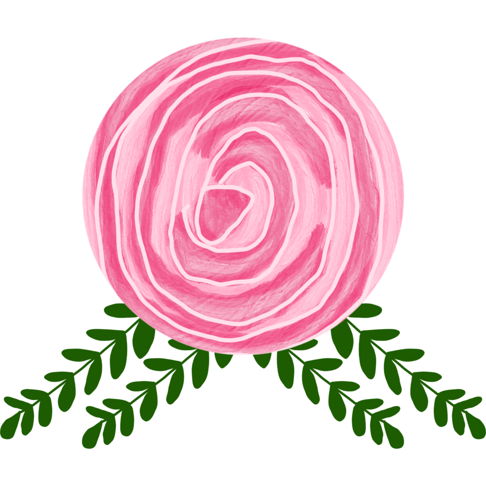 roze bloem aquarel png