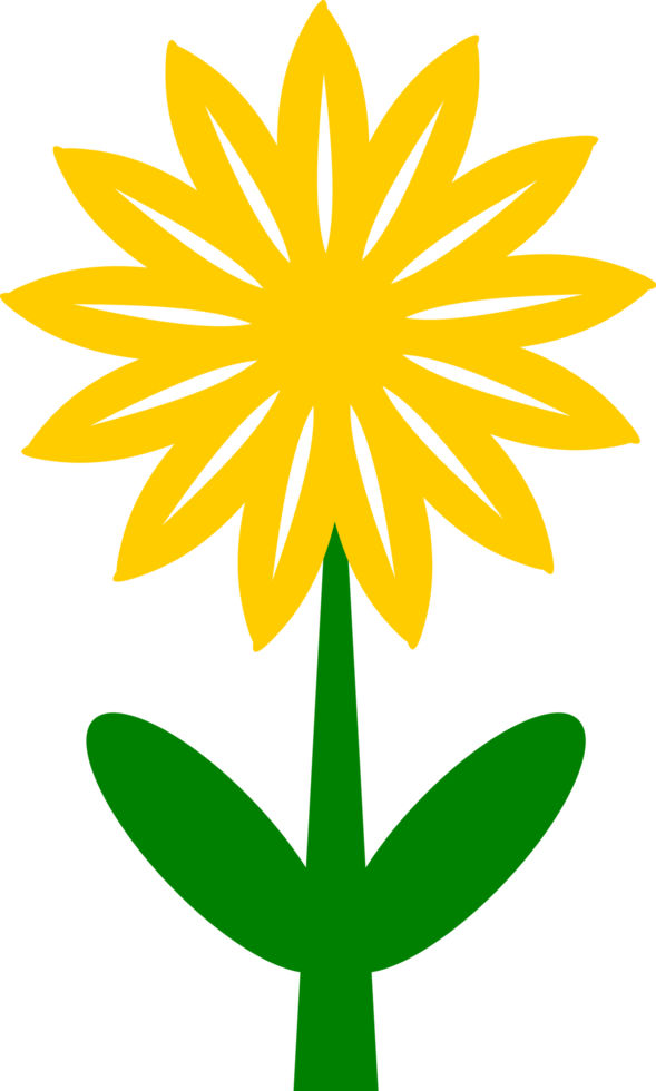 conception de fleur d'icône png