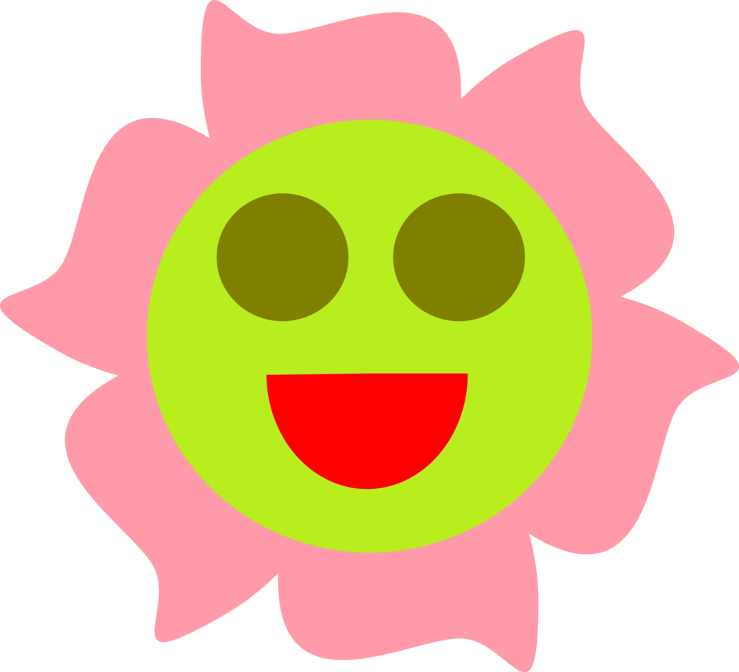 leende blomma ikon png