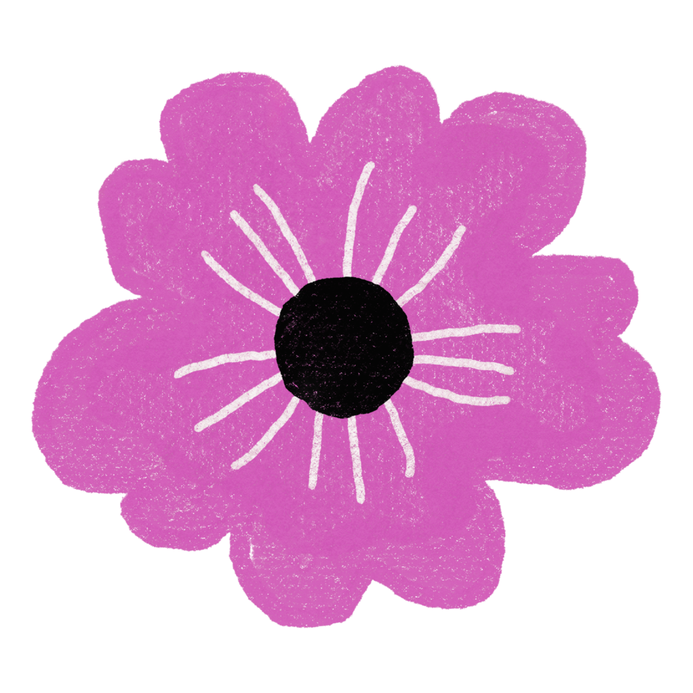 diseño de icono de flor png