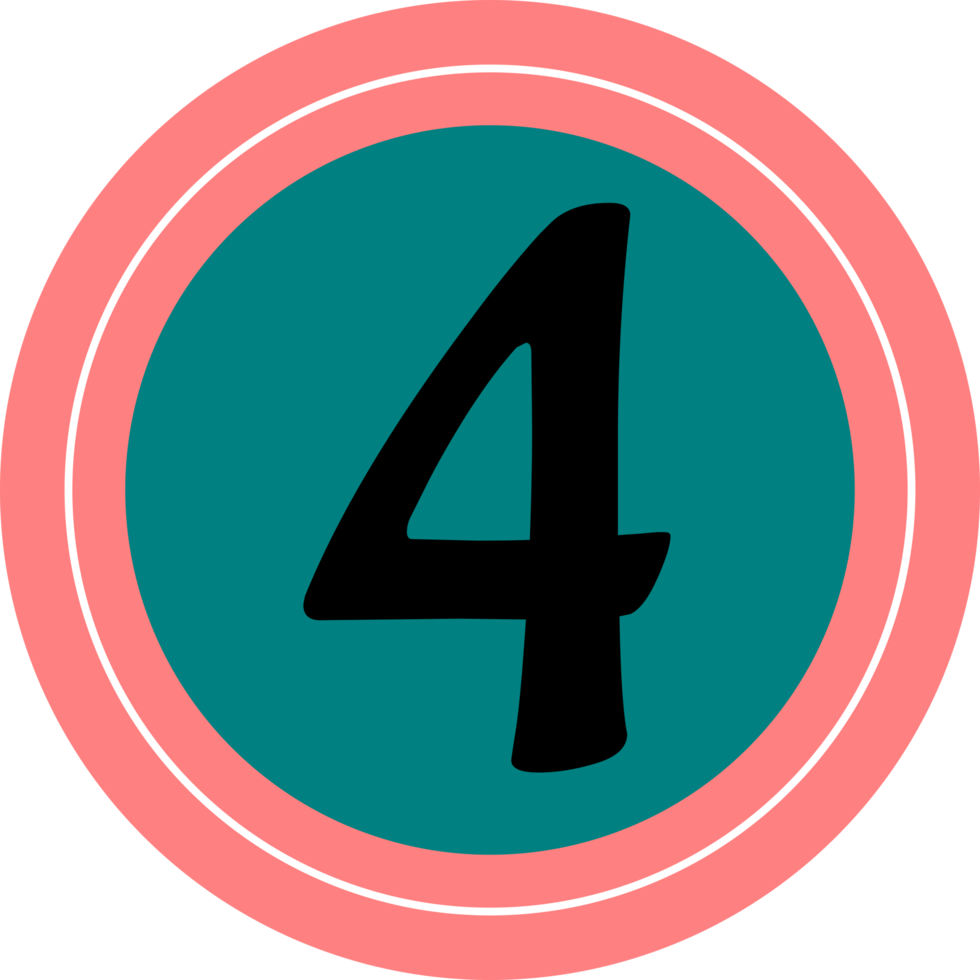 number icon design png