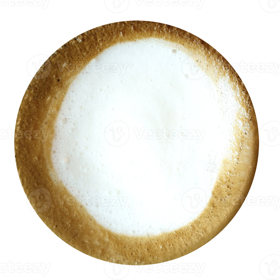 Top of coffee latte. png