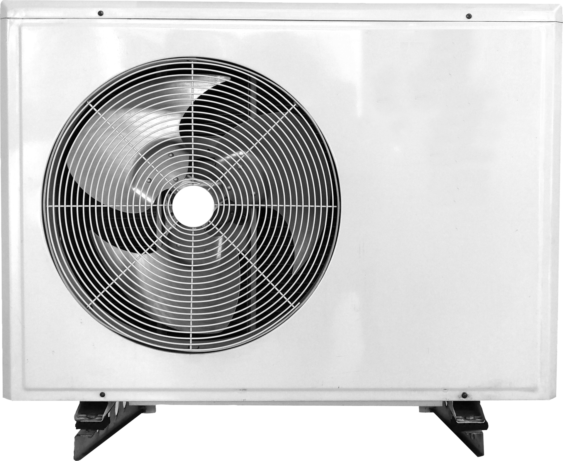 Air condition compressor isolated on white background with clipping