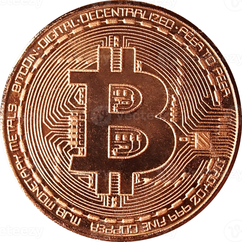 sfondo trasparente di bitcoin crypto valuta. png