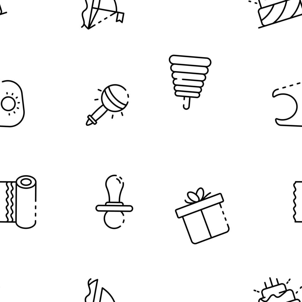 Baby gift icon, outline style vector