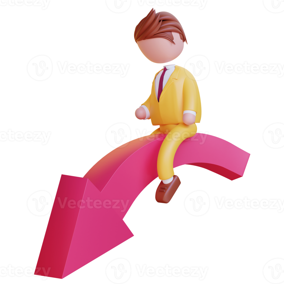 3d businessman character png