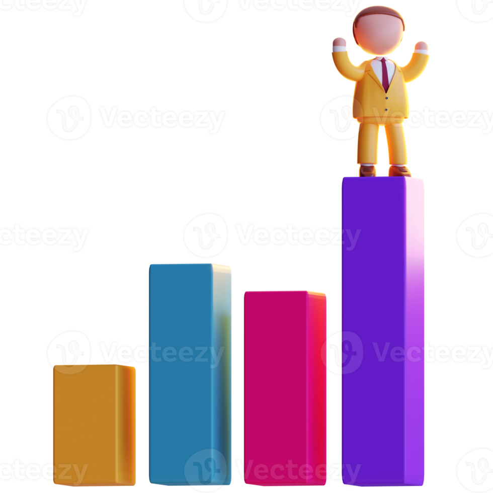 3d businessman character png