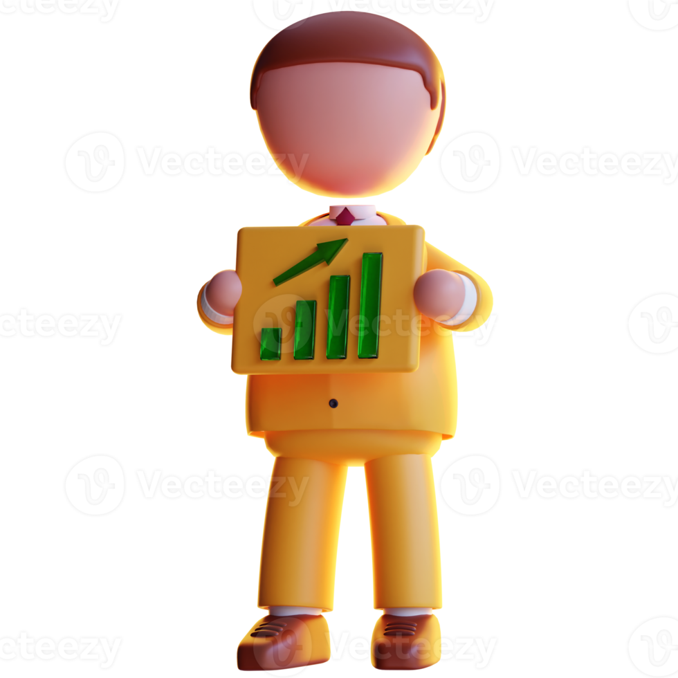 3d businessman character png