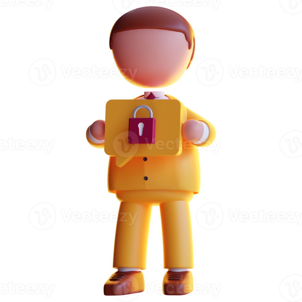 3d businessman character png