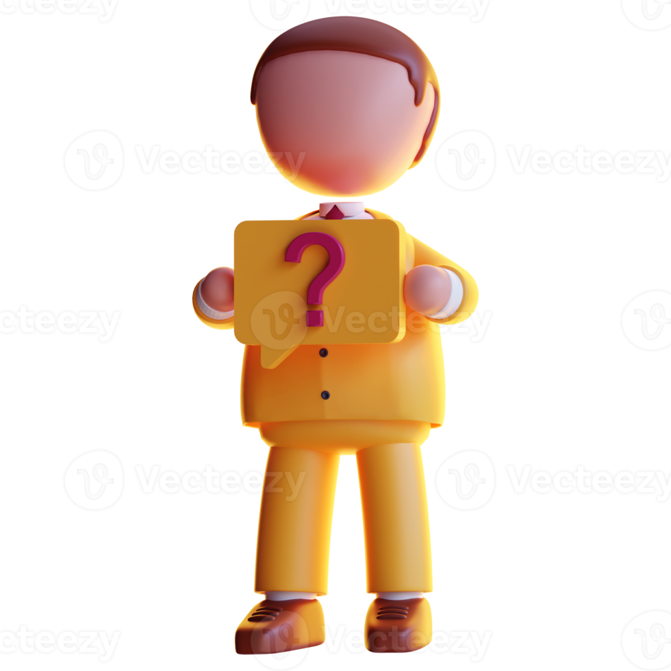 3d businessman character png