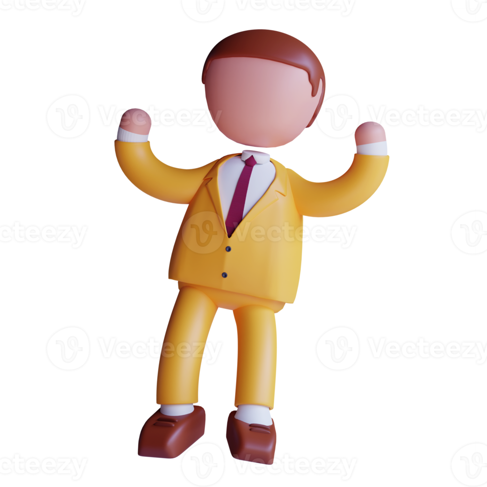 3d businessman character png