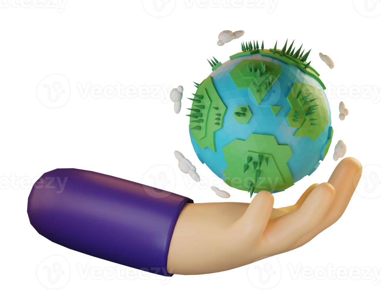 3D-wereld- en milieudag png