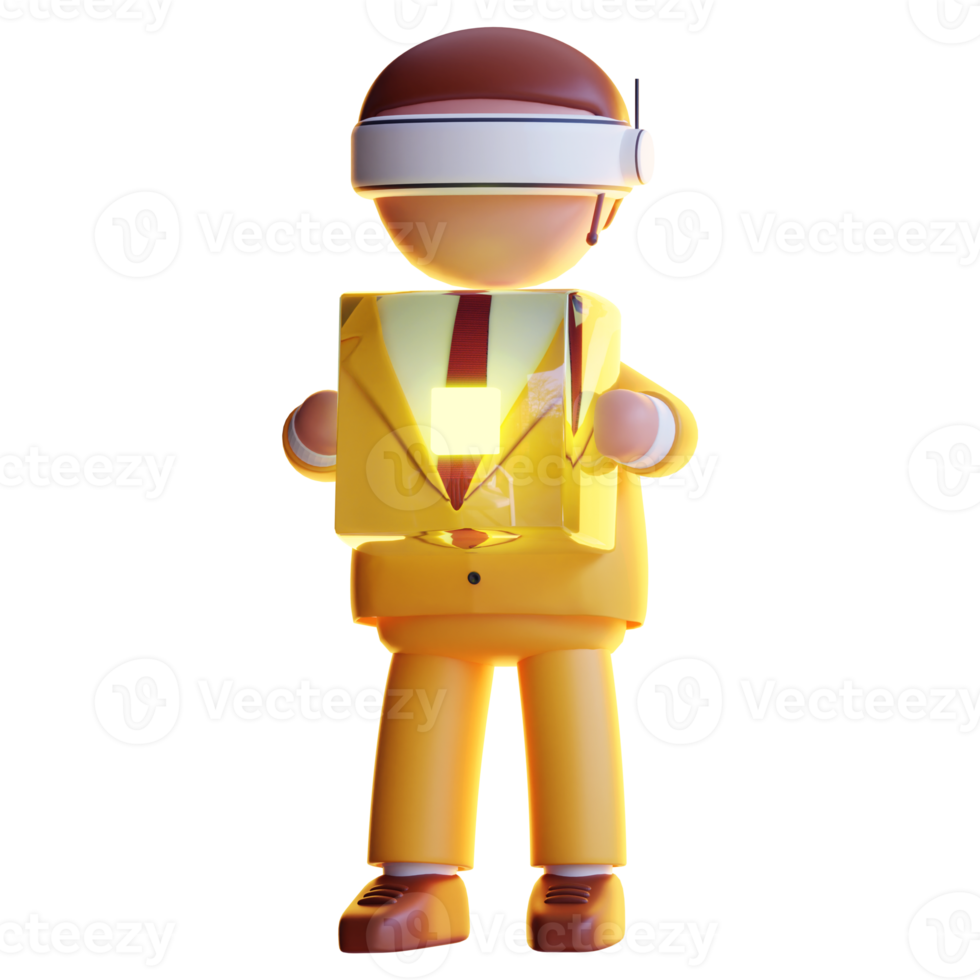 personaje de hombre de negocios 3d png