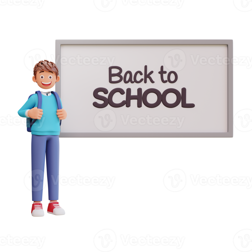 cute boy back to school png