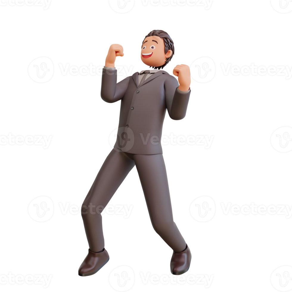 zakenman enthousiast concept png