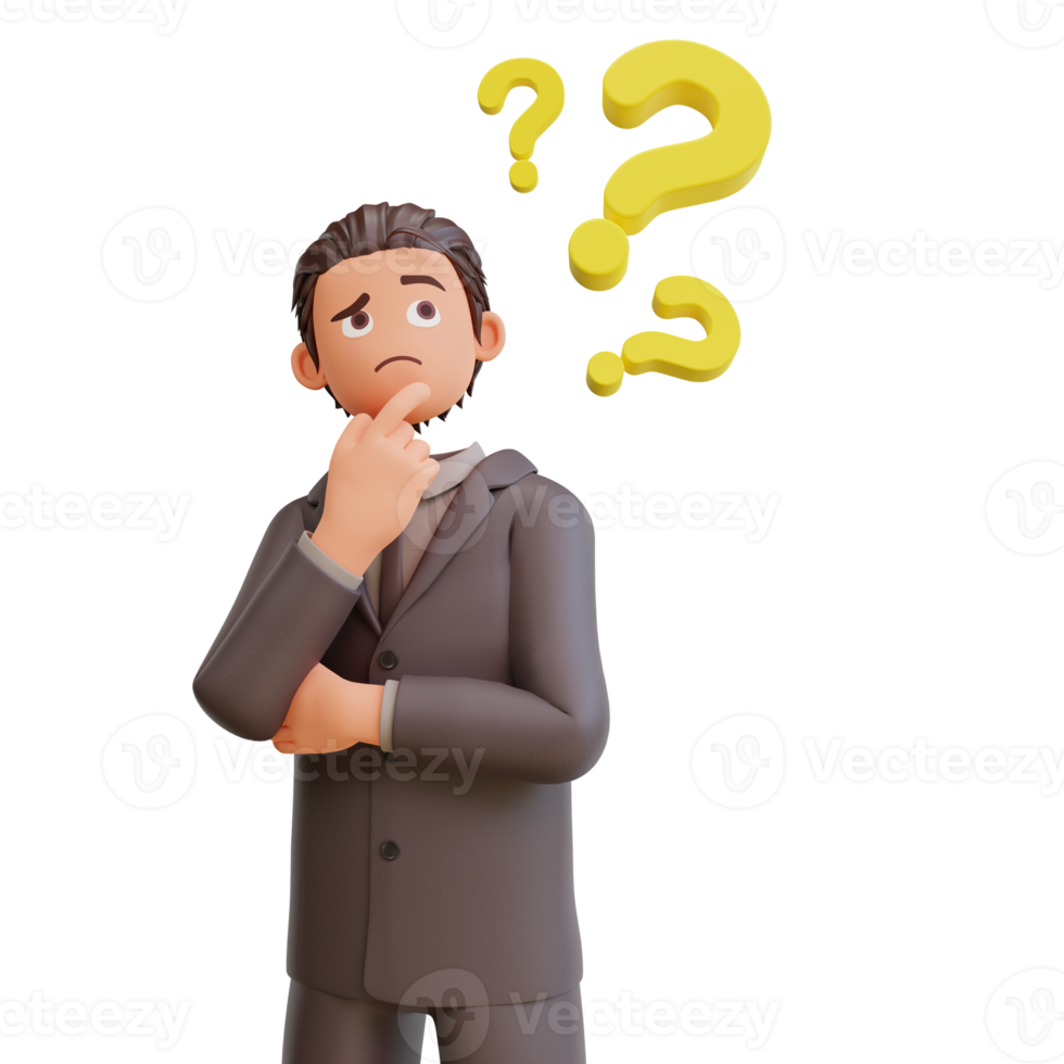 bussinesman with question mark png