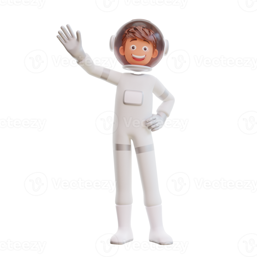 illustration cute spaceman astronaut png