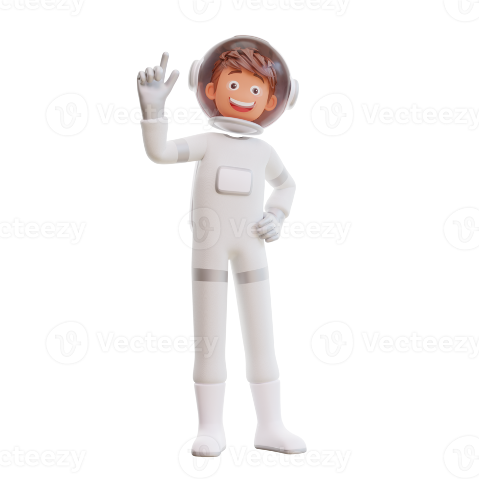 illustration cute spaceman astronaut png